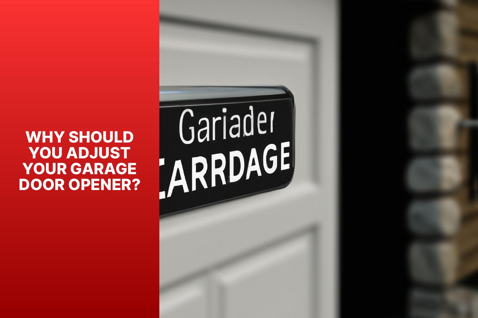 Why Should You Adjust Your Garage Door Opener? - How to Adjust Garage Door Opener 