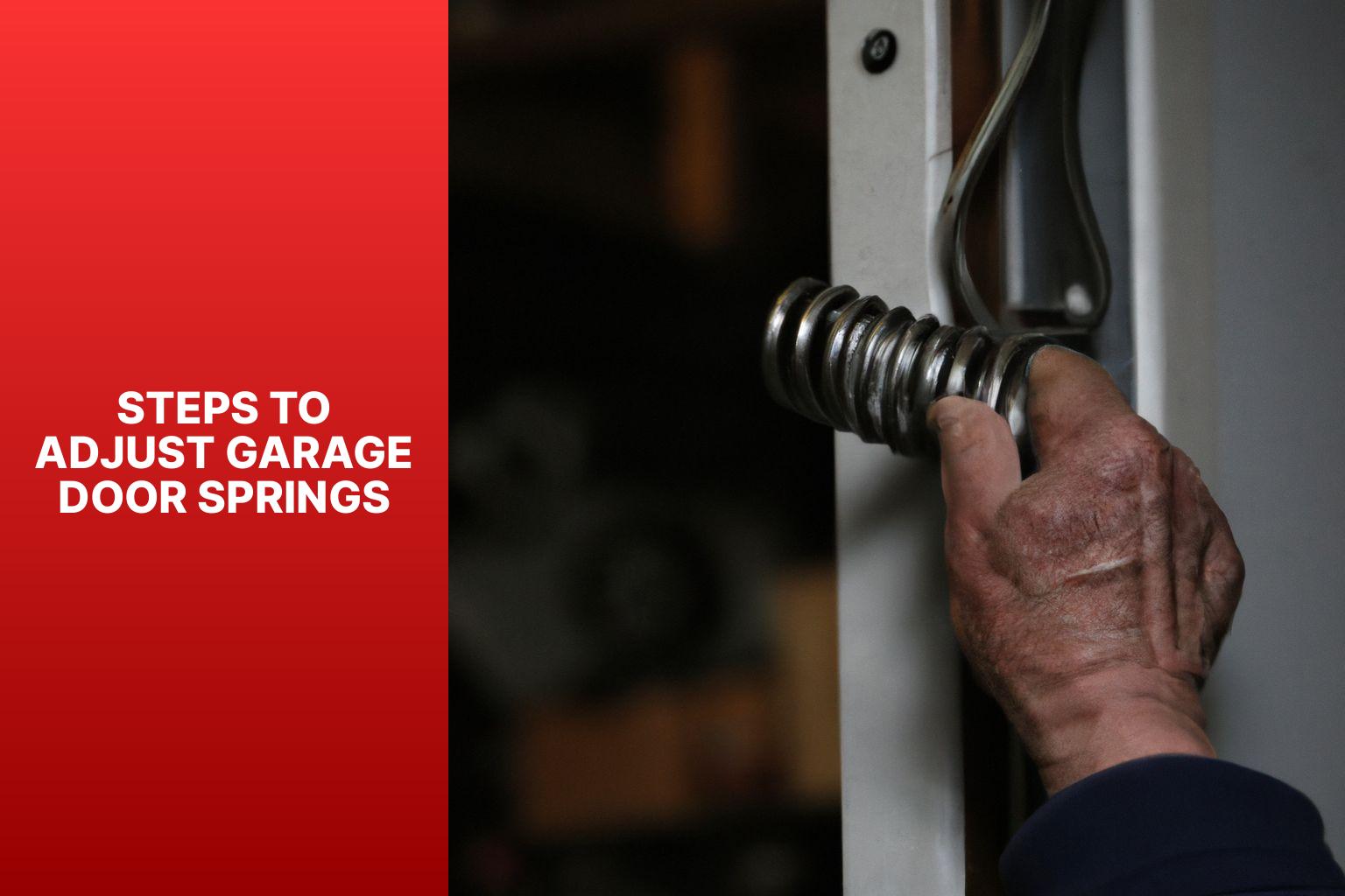Steps to Adjust Garage Door Springs - How to Adjust Garage Door Springs? 